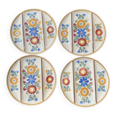 Assiettes décor floral peint Printemps