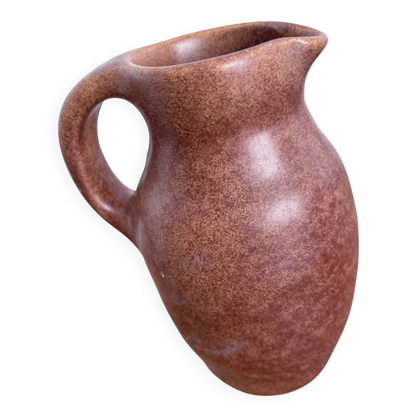 Pichet brun moucheté en céramique Max Idlas