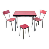 Ensemble en formica rouge