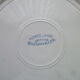 Set of 6 flat plates opaque porcelain from Badonviller