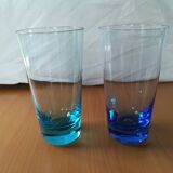 Set of 6 colored glasses