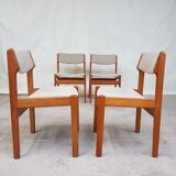 Set of 4 dining chairs made in Norway