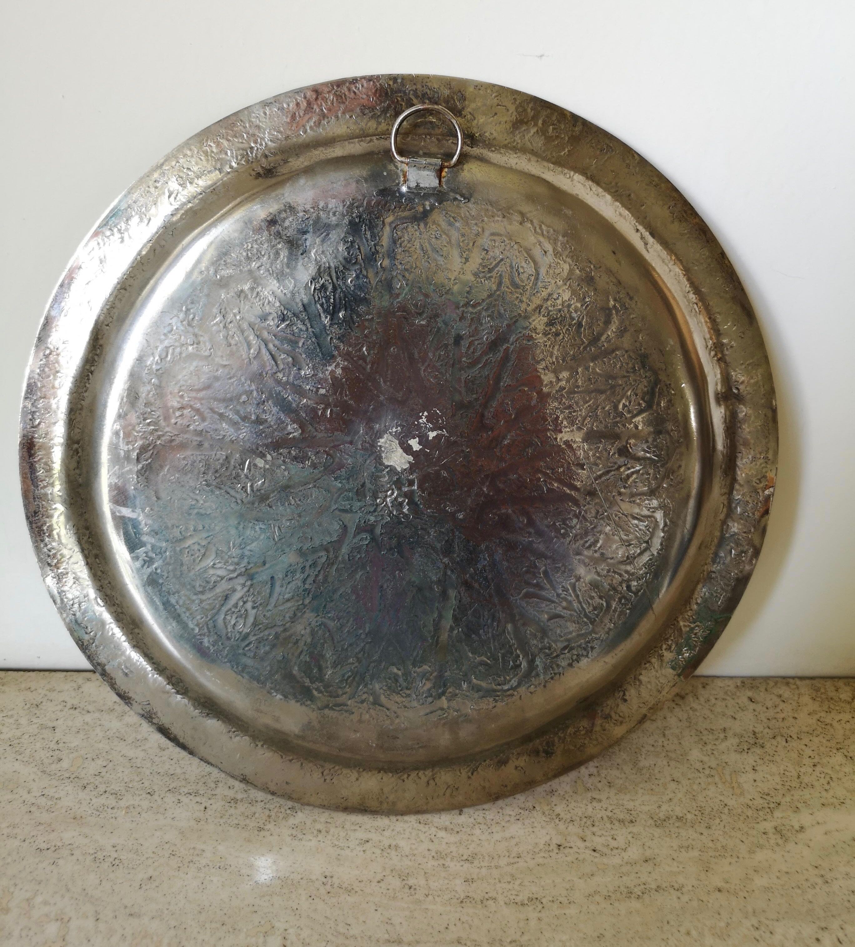 Moroccan brass plate