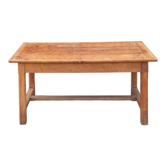 Table de ferme bois ancienne table avec 2 tiroirs table cuisine, campagne