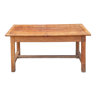 Table de ferme bois ancienne table avec 2 tiroirs table cuisine, campagne