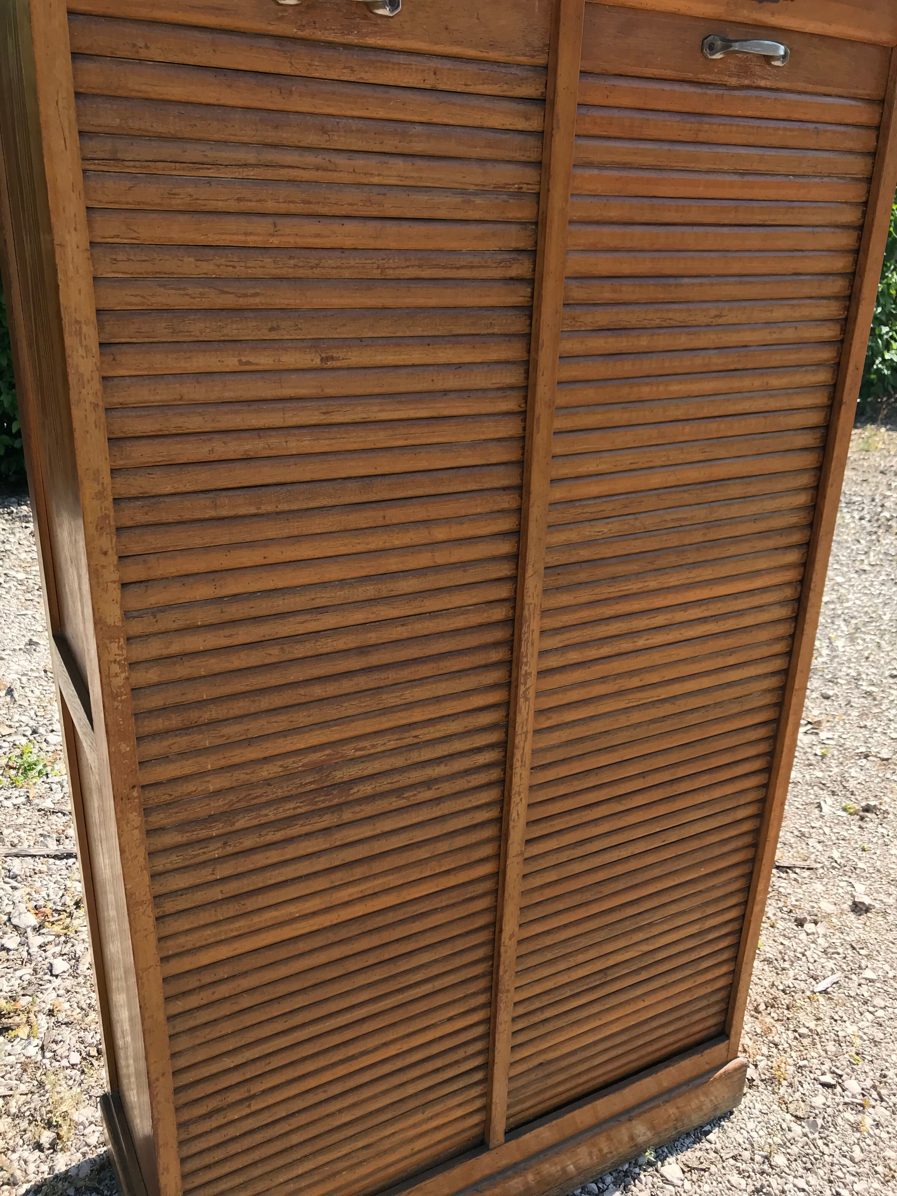 Notary furniture cabinet with curtains