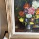 Bouquet of flowers oil on panel