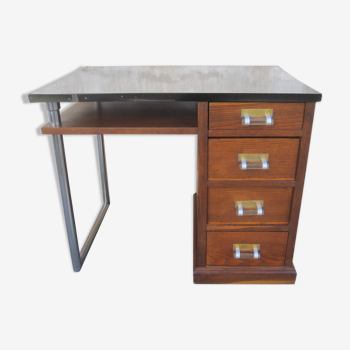 Oak art deco modernist desk