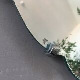 Old bevelled/chiseled mirror 39x57cm