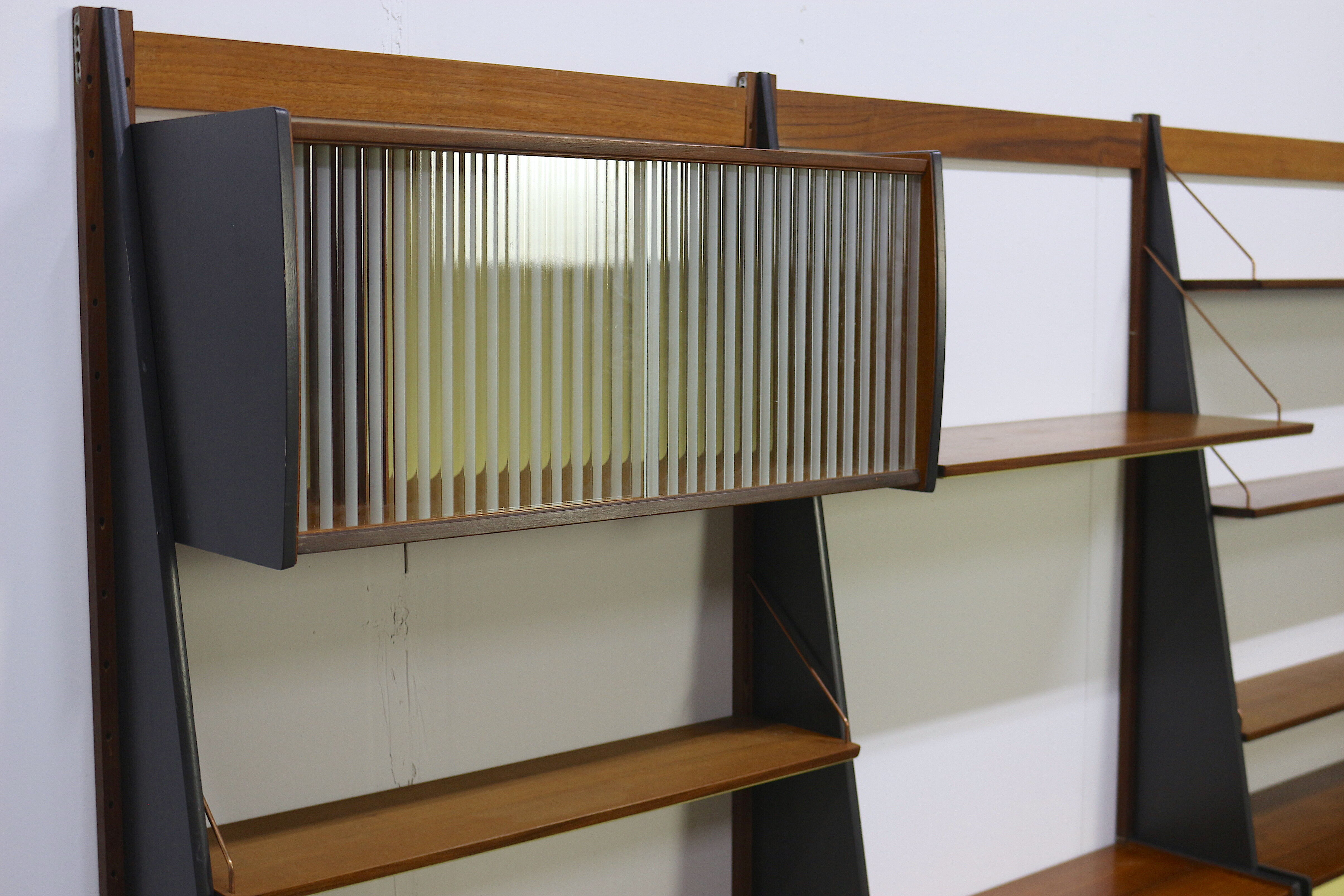 Norwegian free standing shelf, 1960's