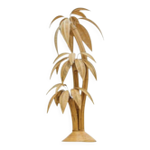 Grand lampadaire « cocotier/palmier » en rotin