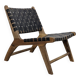 Handcrafted Moroccan leather armchair