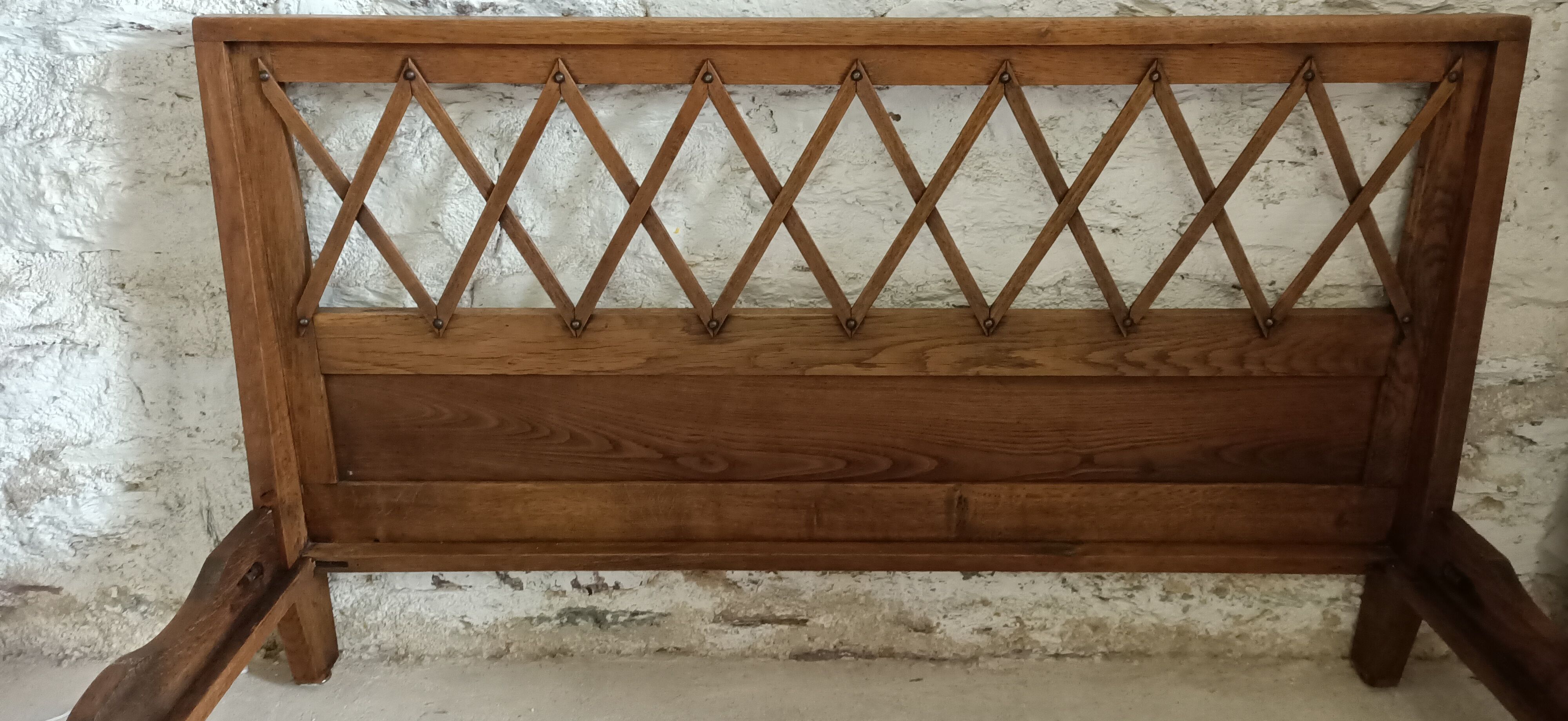 Old vintage braces bed