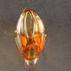 vIde-poche vintage oblong en cristal tons jaunes