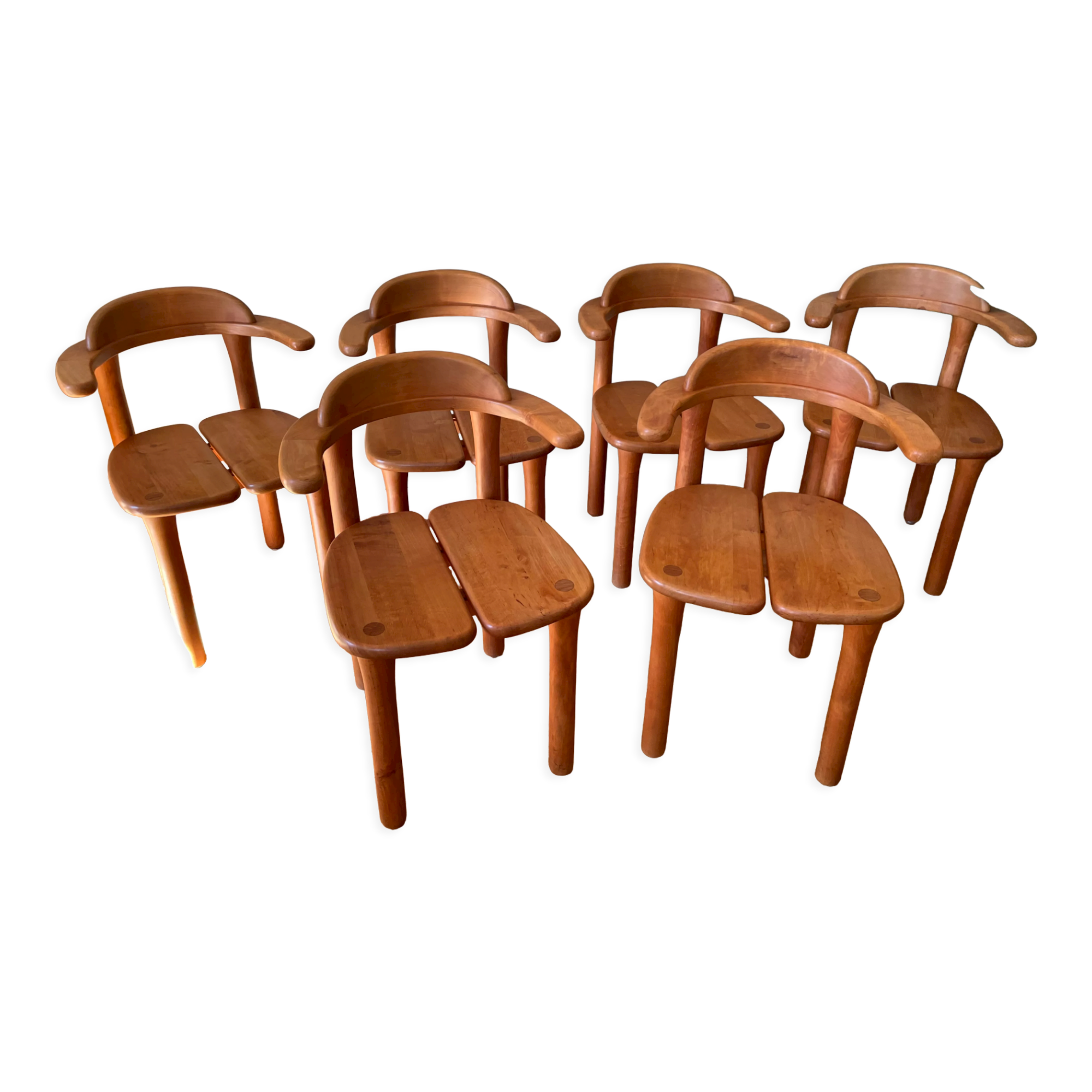 Set of 6 "Team 7" design chairs