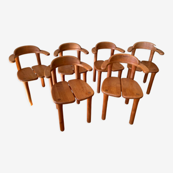 Set of 6 "Team 7" design chairs