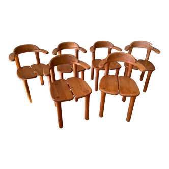 Set of 6 "Team 7" design chairs