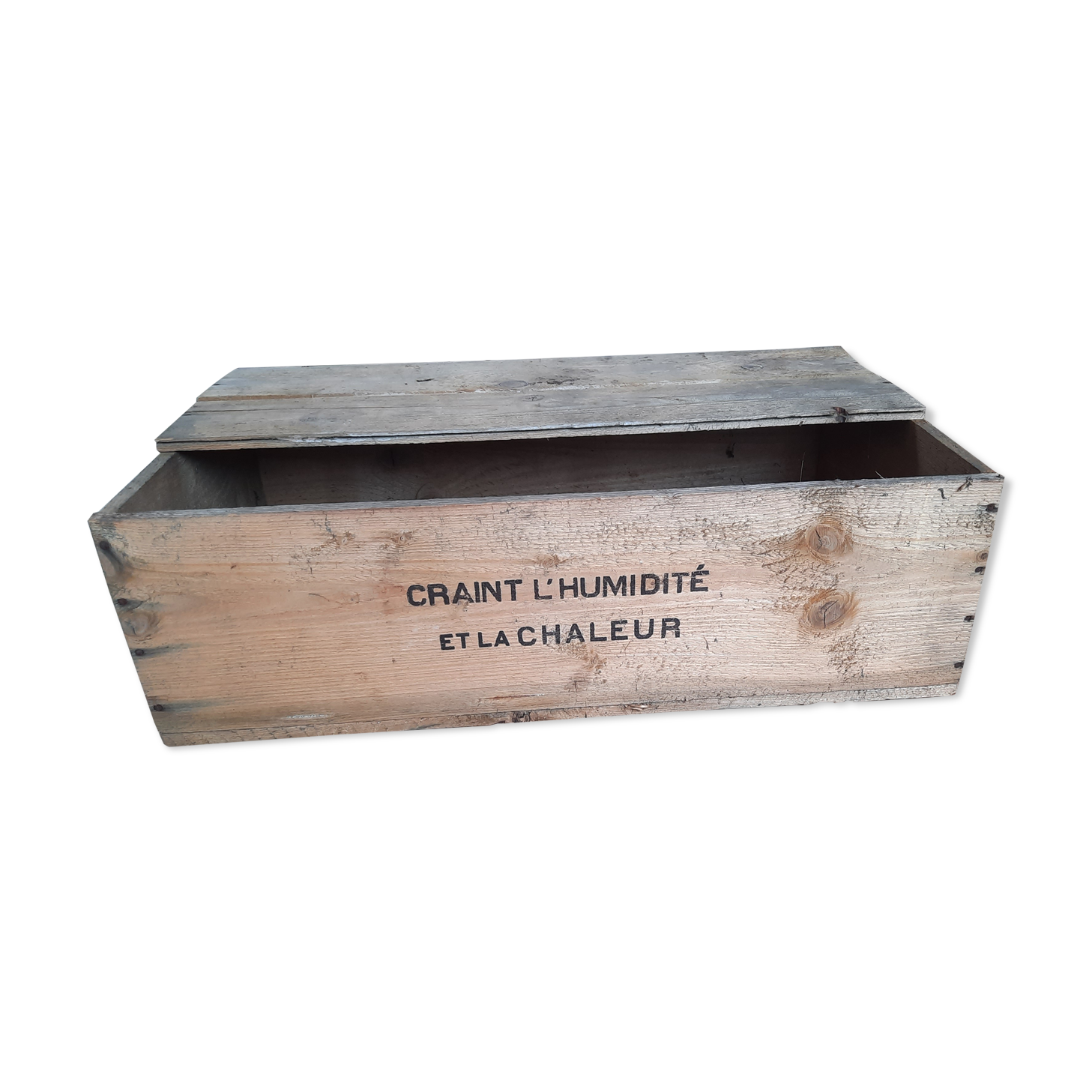 Nestlé chocolate wooden crate