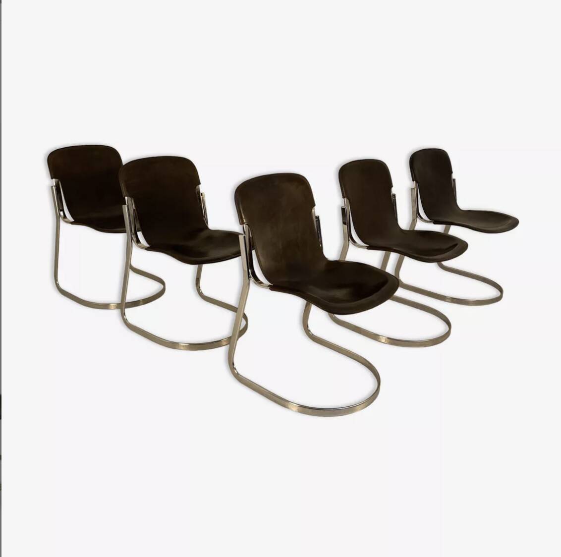 Suite de 5 chaises Cidue, Italie 1970