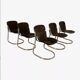 Suite de 5 chaises Cidue, Italie 1970