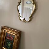 Gilded bronze mirror, 36x28 cm