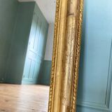 Louis-Philippe mirror gilded with gold leaf