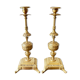 Duo de bougeoirs anciens en bronze