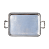 Italian 800 empire style solid silver tray