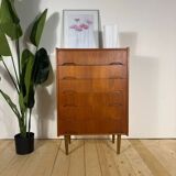 Danish mid-century chest of drawers in teak – Scandinavian vintage design, 1960s