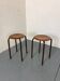 Vintage Industrial Stools from Marko, 1950s, Set of 2