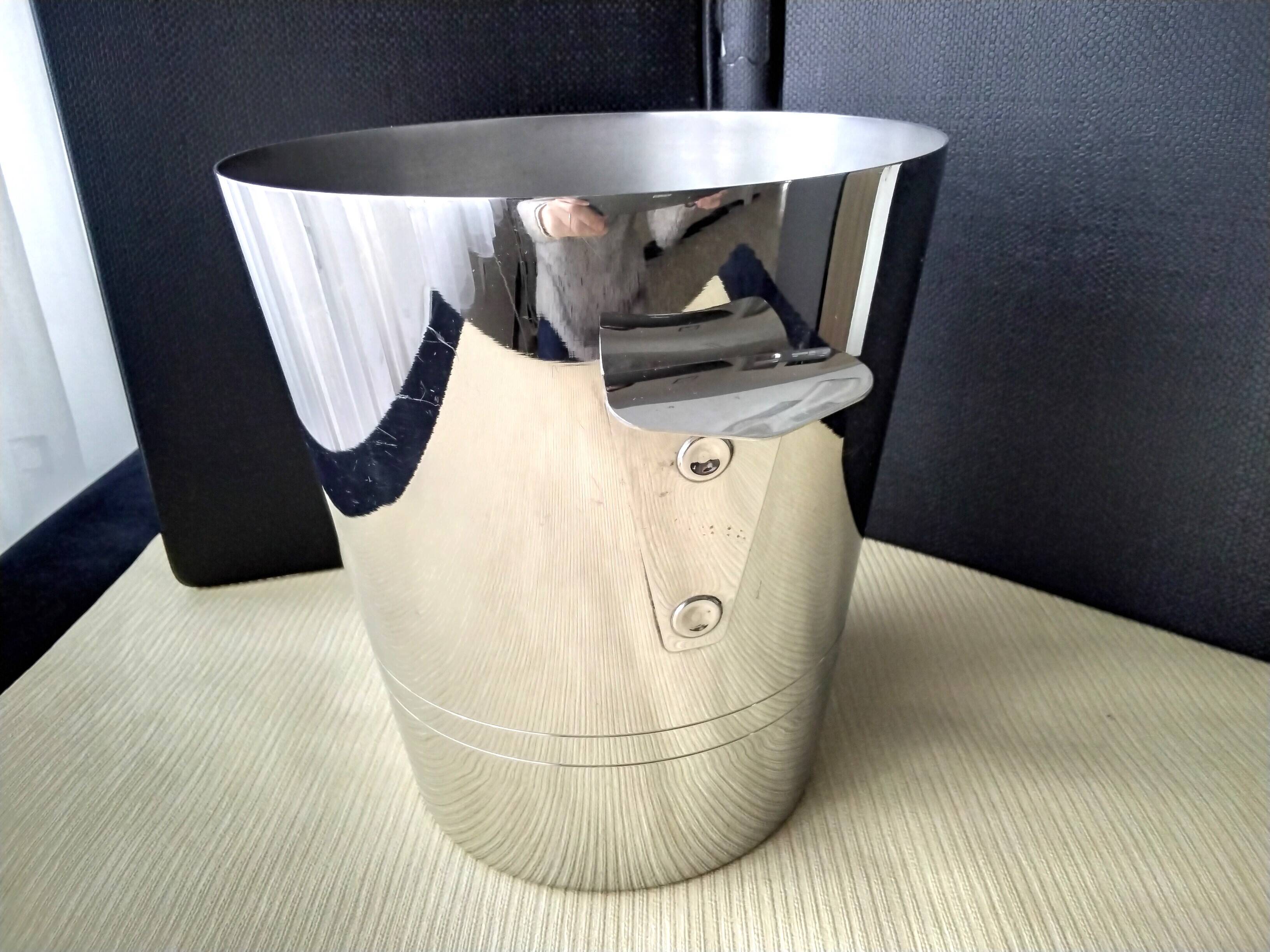 Guy Degrenne stainless steel champagne bucket