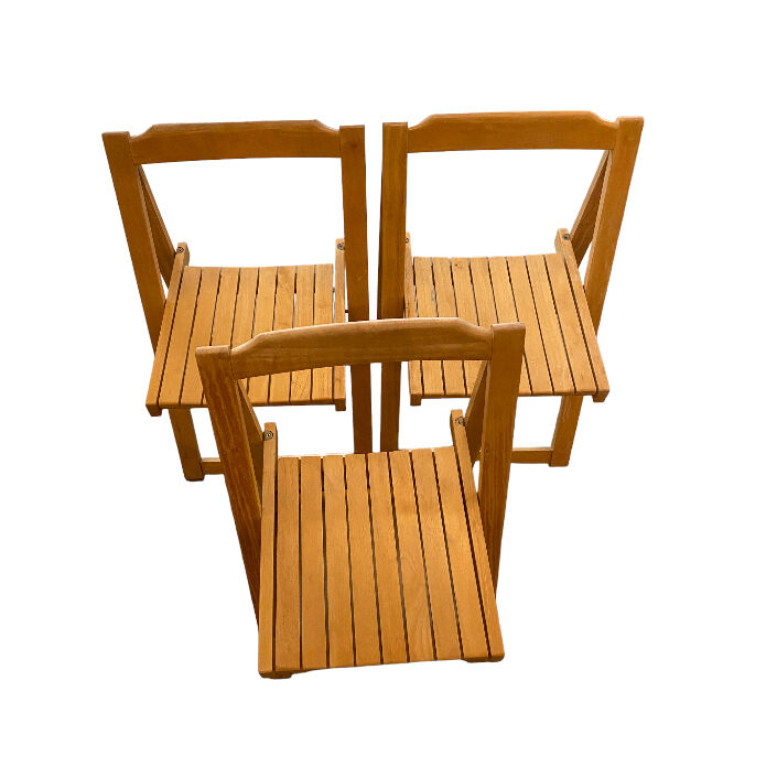 Chaise pliante en bois