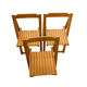 Wooden folding chair