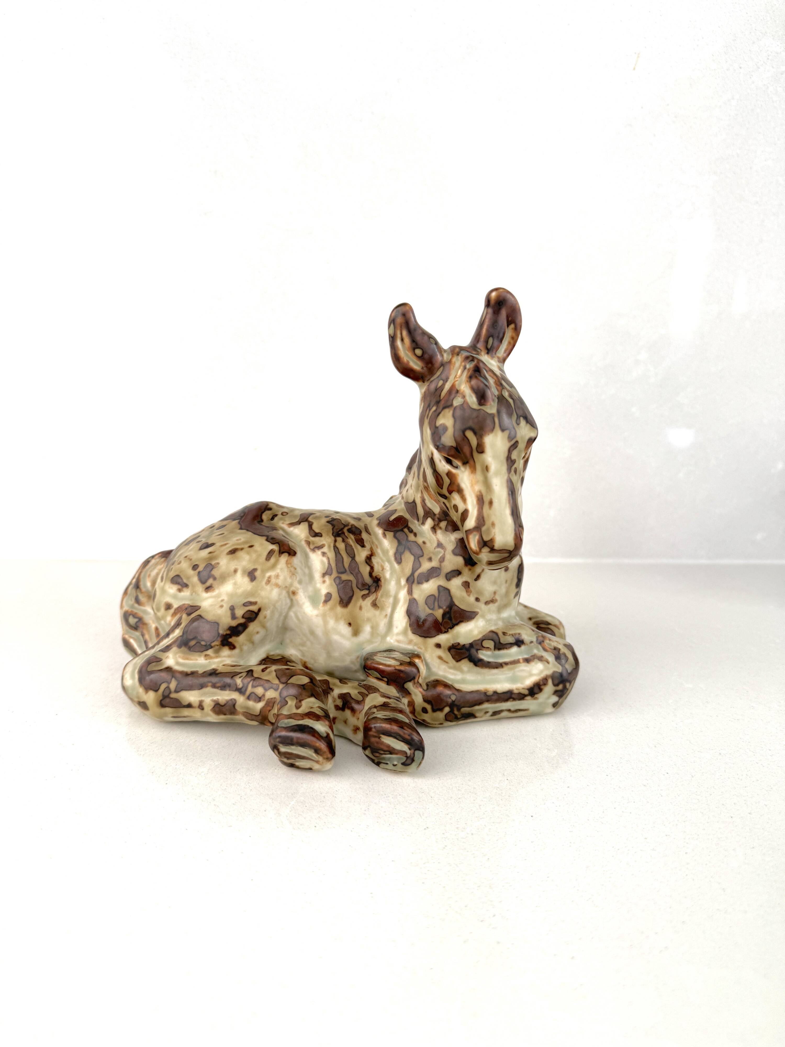 Knud Kjhn, Donkey, prod. Royal Copenhagen, 1940s