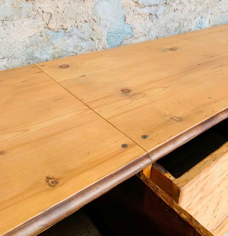 Large Antique Craft Furniture 300 cm Grocery Buffet Vintage 1920