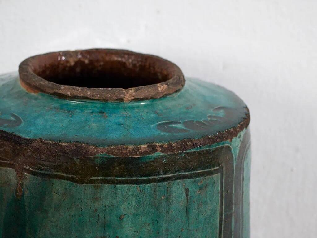 Ancient green jade vase (circa 1820) #31