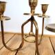 4-light brass candle holder centerpiece