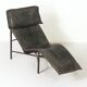 Chaise Longue SKYE by T. Bjorklund for Ikea, 1980s – Green Leather