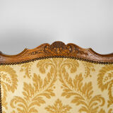 Set of 2 armchairs in carved oak, Louis XV style