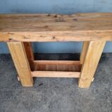 Brutalist console 120 cm solid wood