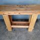 Console brutaliste 120 cm bois massif