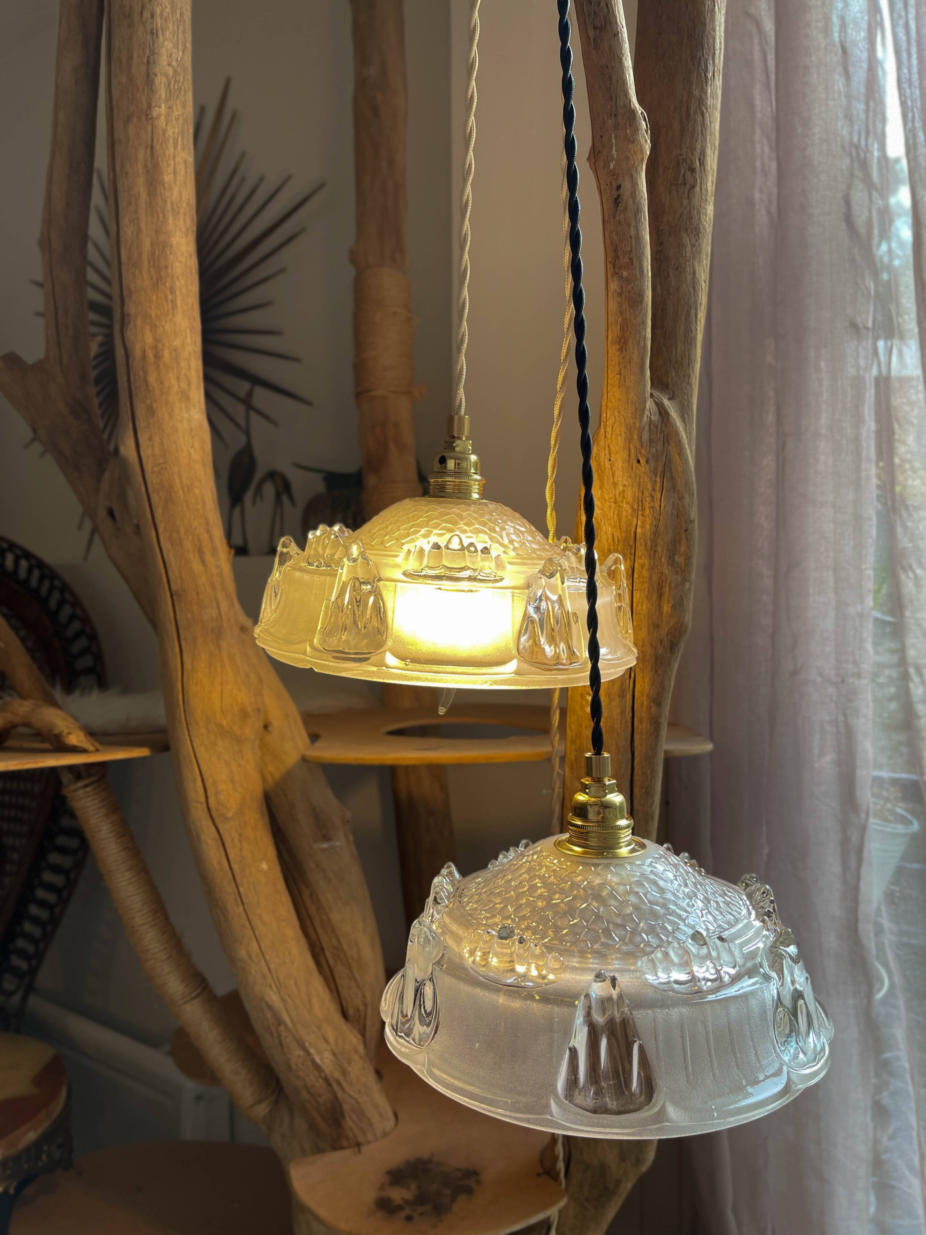 Customizable ezan vintage glass globe portable lamp