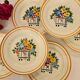 Set of 6 plates manufactured French HBCM