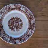 6 assiettes à dessert en opaline
