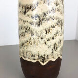 Pottery fat lava multi-color 204-41 floor vase made by Scheurich, 1970s