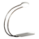 Mid century arc ceiling or wall light by Bruno Gecchelin, Italy 1970s