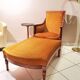 Armchair and footrest