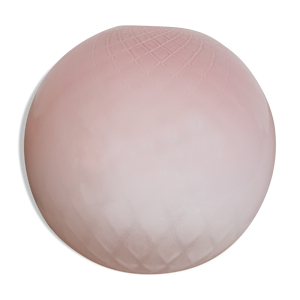 Globe en verre rose pour