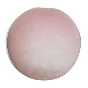 globe en verre rose pour