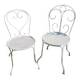 Chaises en fer forgé 1950